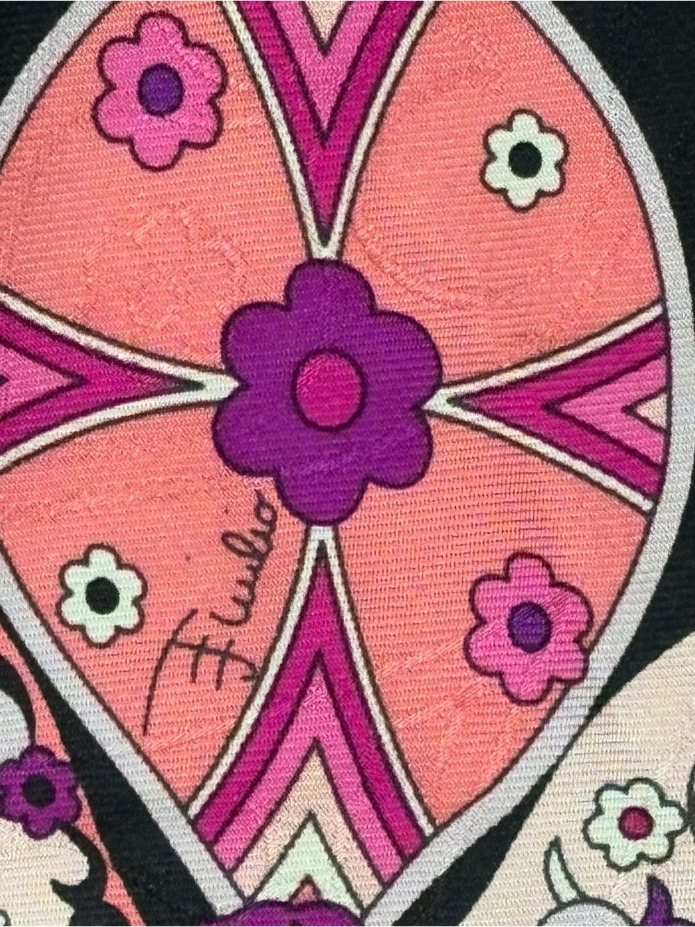STUNNING RARE EMILIO PUCCI 100% JACQUARD SILK SCARF IN ICONIC PRINT 34”x34” - Picture 7 of 8